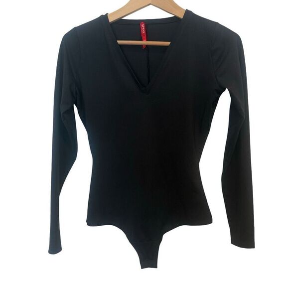 SPANX Suit Yourself Long Sleeve Thong Bodysuit - Picture 3 of 8